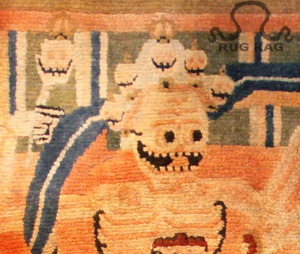 Multiple Skulls on Dancing Skeleton's Head