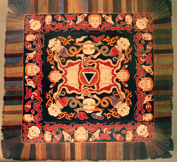 Rug 12: Antique Canopy, Skulls, Himilayas, Textile