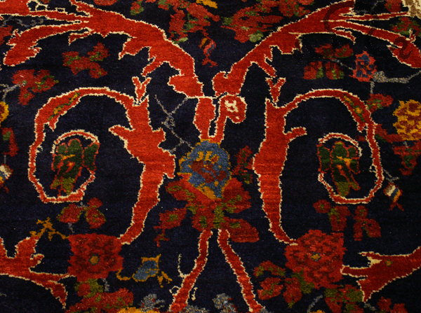 Flower Pattern on Ghool Ferang Bidjar